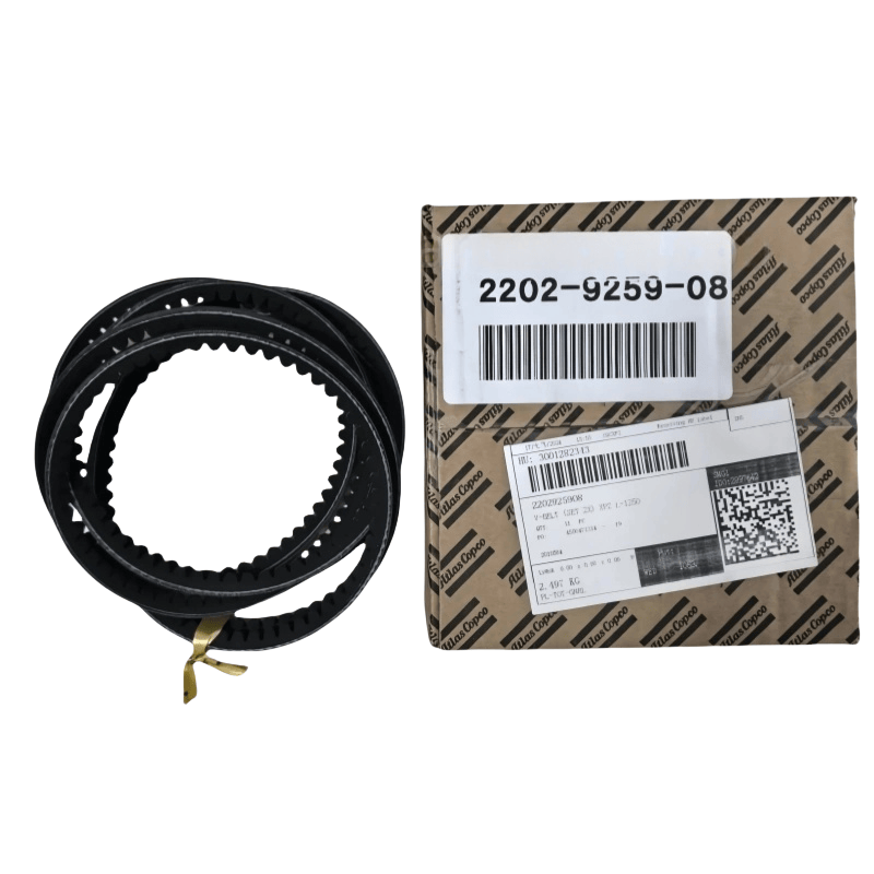 2202925908 ATLAS COPCO V-појас (Set 2x) XPZ L = 1250 AC за масло за вбризгување на компресорот за завртки Оригинален