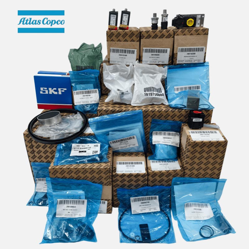 Резервни делови на Atlas Copco за воздушен компресор Оригинален филтер за масло Сензор за притисок на филтер за воздух, електромагнетниот вентил, филтер вентил за сервисирање