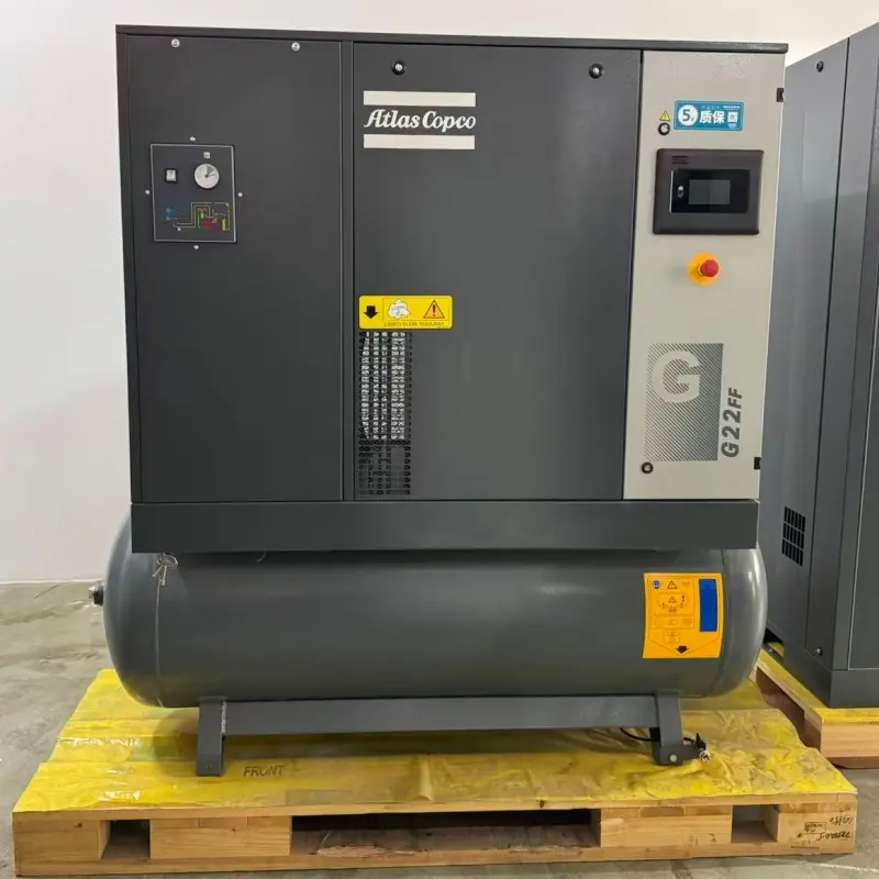Atlas Copco G22FF 22kW 30HP вбризгуван воздушен компресор со завртки за индустриско производство