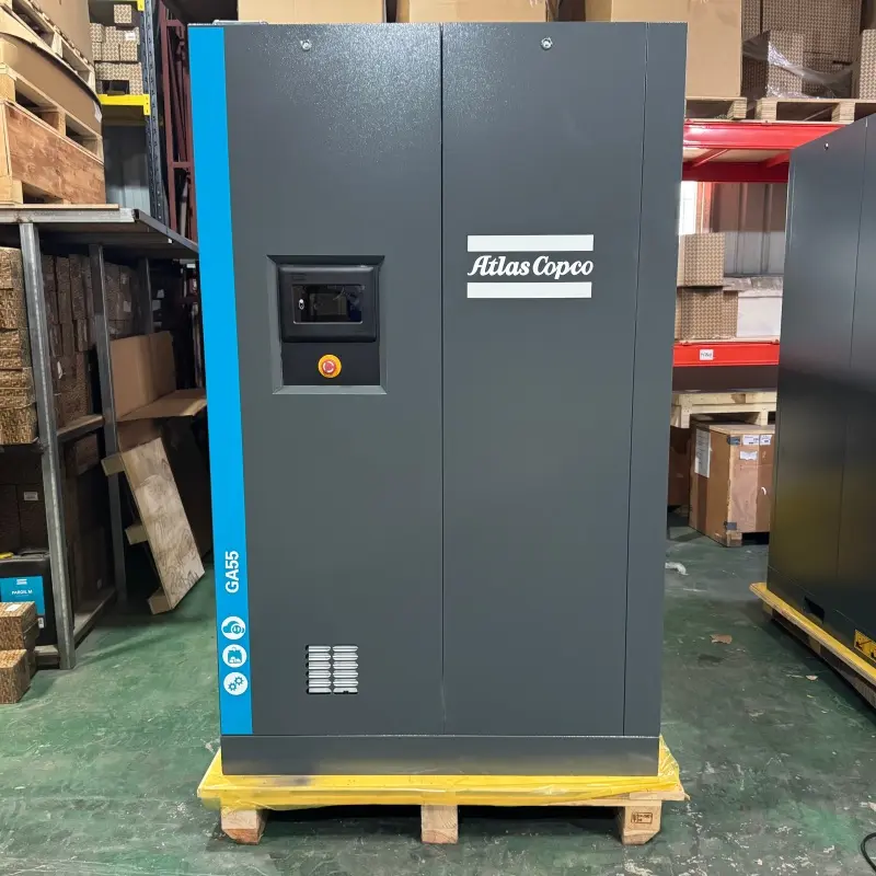 Оригинален воздушен компресор со завртки Atlas Copco GA55 55kW 75HP