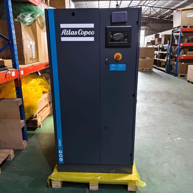 Atlas Copco Стационарни вртливи воздушни компресори со завртки GA45+ подмачкана наизменична струја 380V/ 400V 45KW