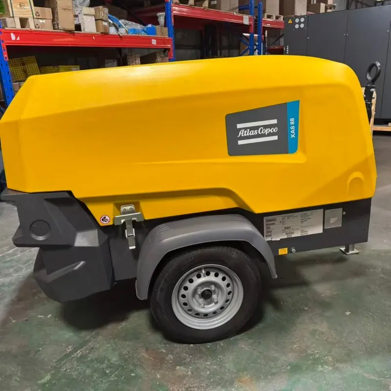 Atlas Copco XAS 88 KD Пренослив дизел воздушен компресор на инструкција Оригинален за рударство