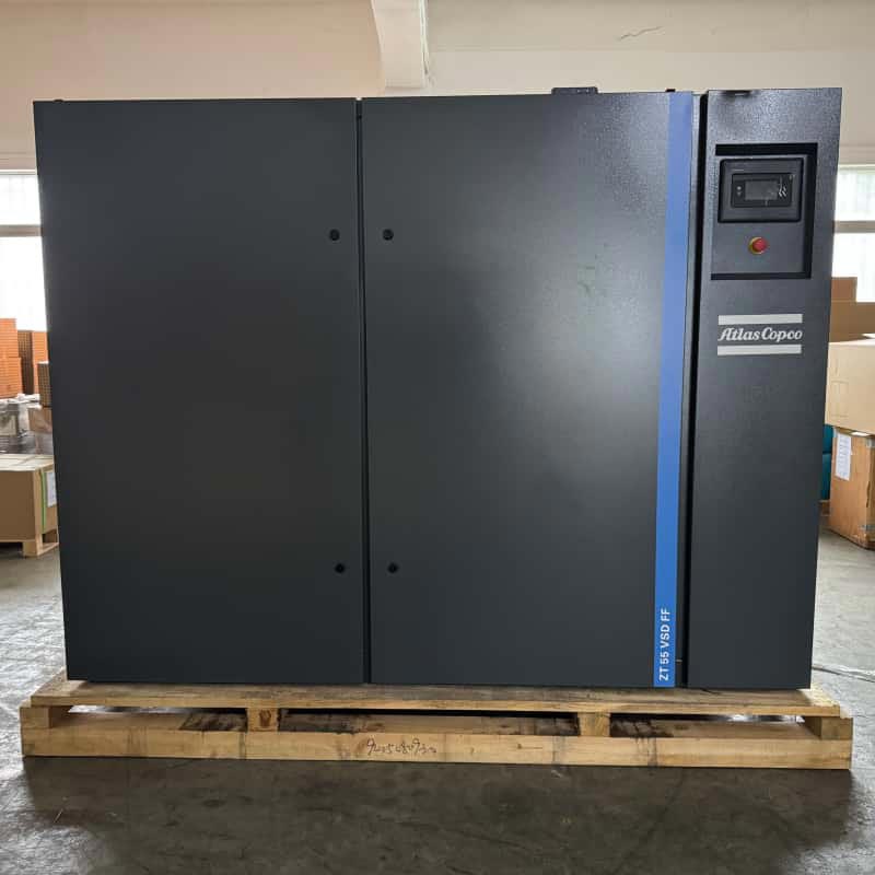 Atlas Copco ZT55 VSD FF | Воздушен компресор без масло 55 kW за фармацевтска прехранбена индустрија класа 0